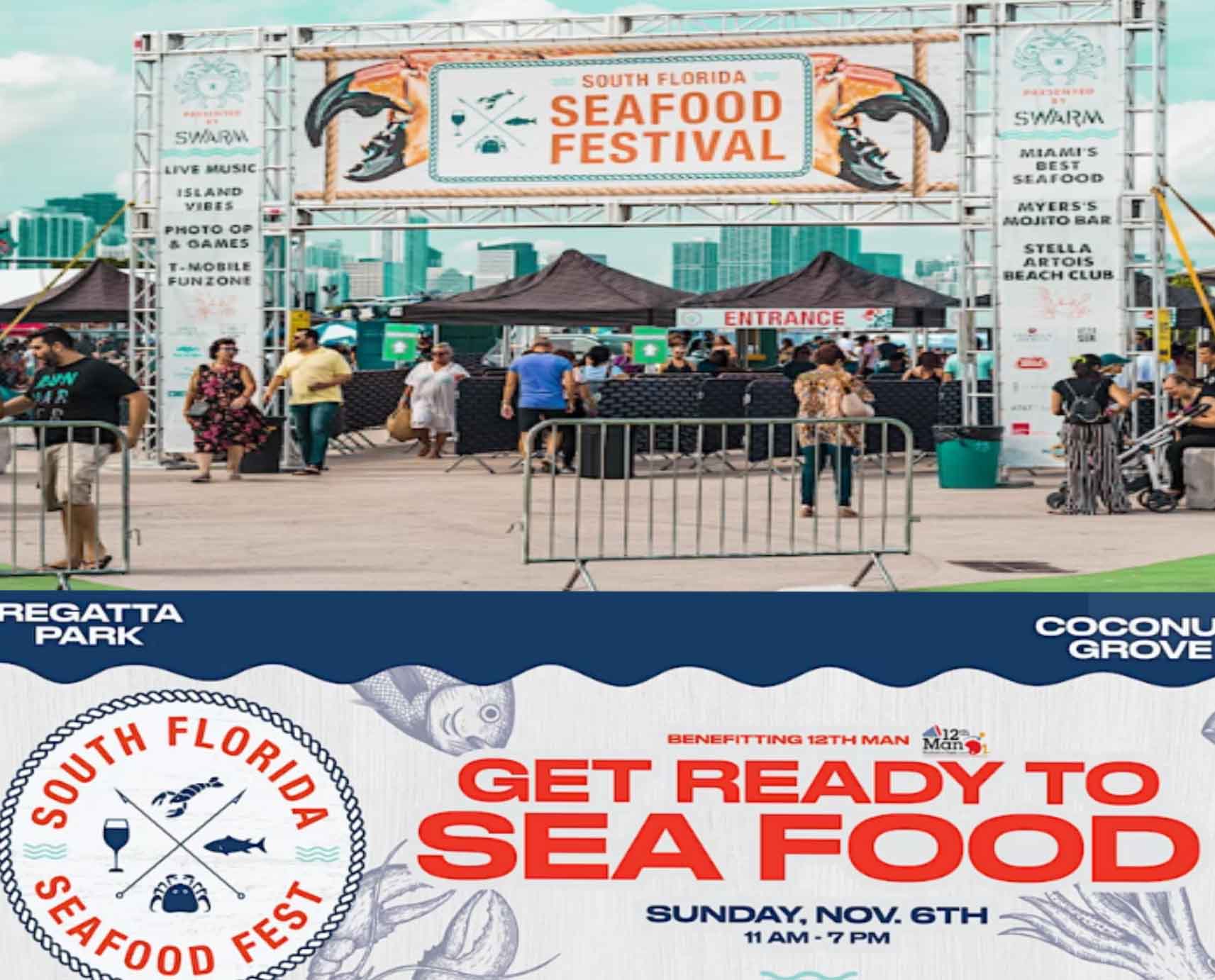 South Florida Seafood Festival 2022 in Coconut Grove's Regatta Park