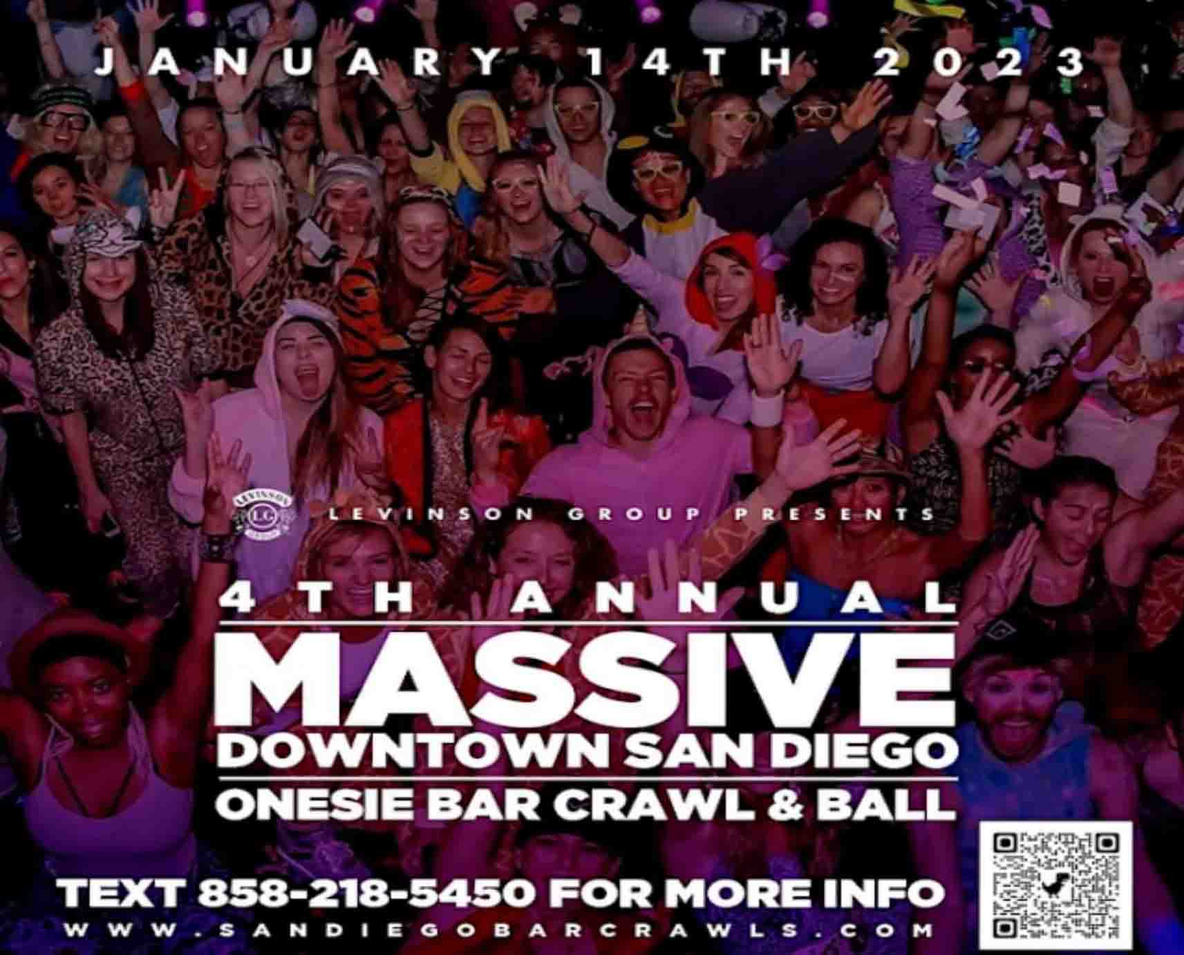 4th Annual Massive Downtown San Diego Onesie Bar Crawl and Ball