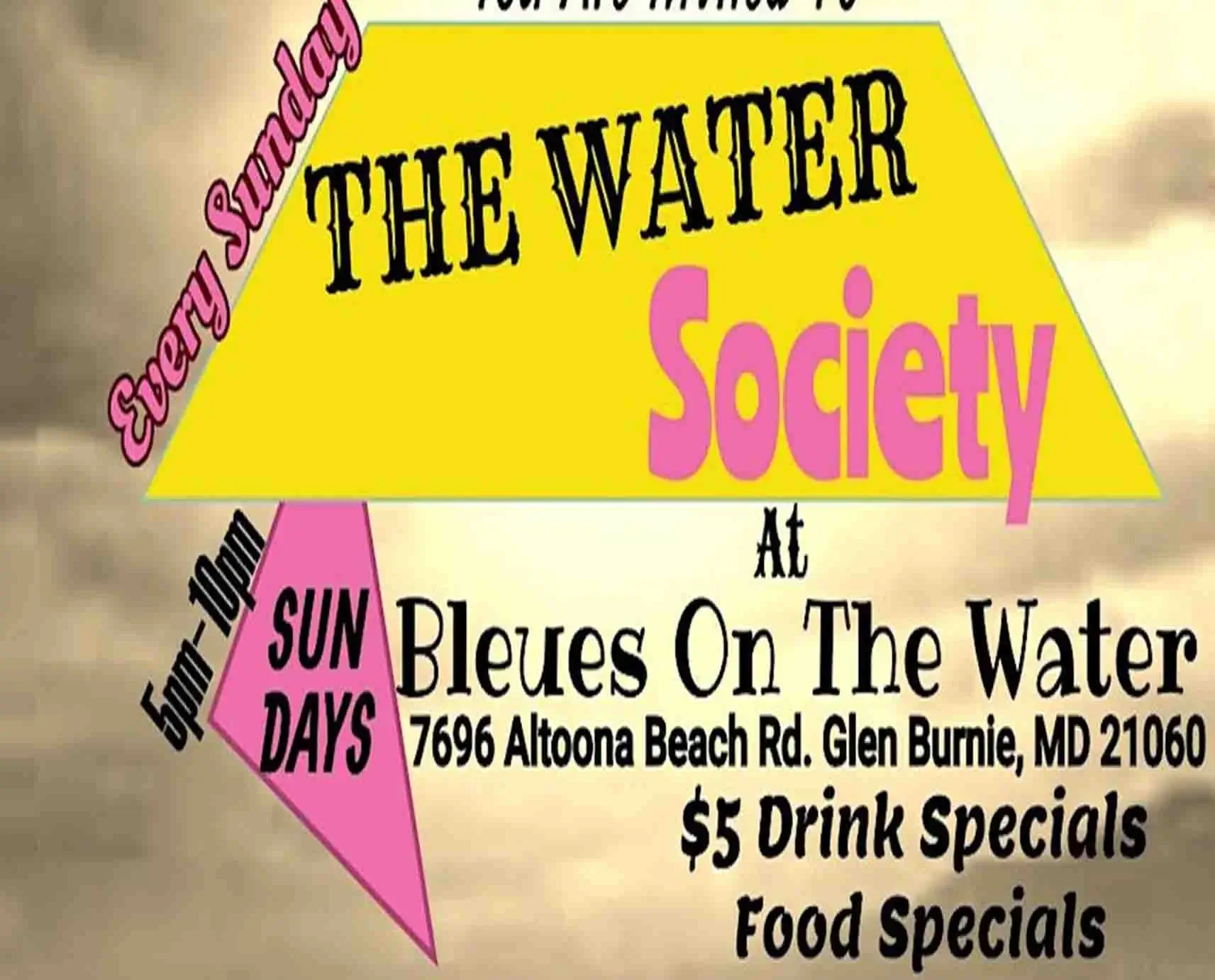 Water Society Present Bleues on The Water Sundays