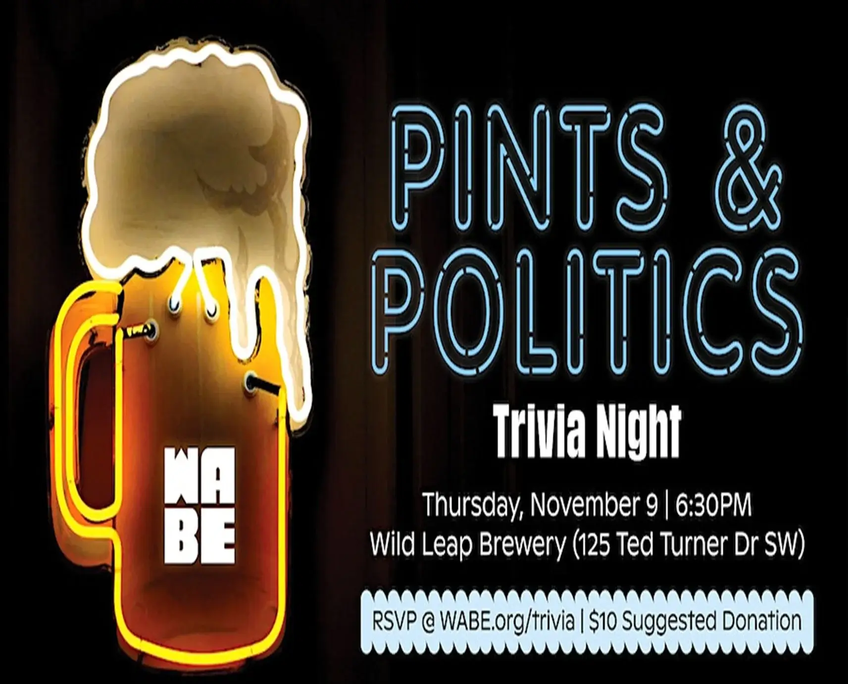 WABE Pints & Politics Trivia Night Events