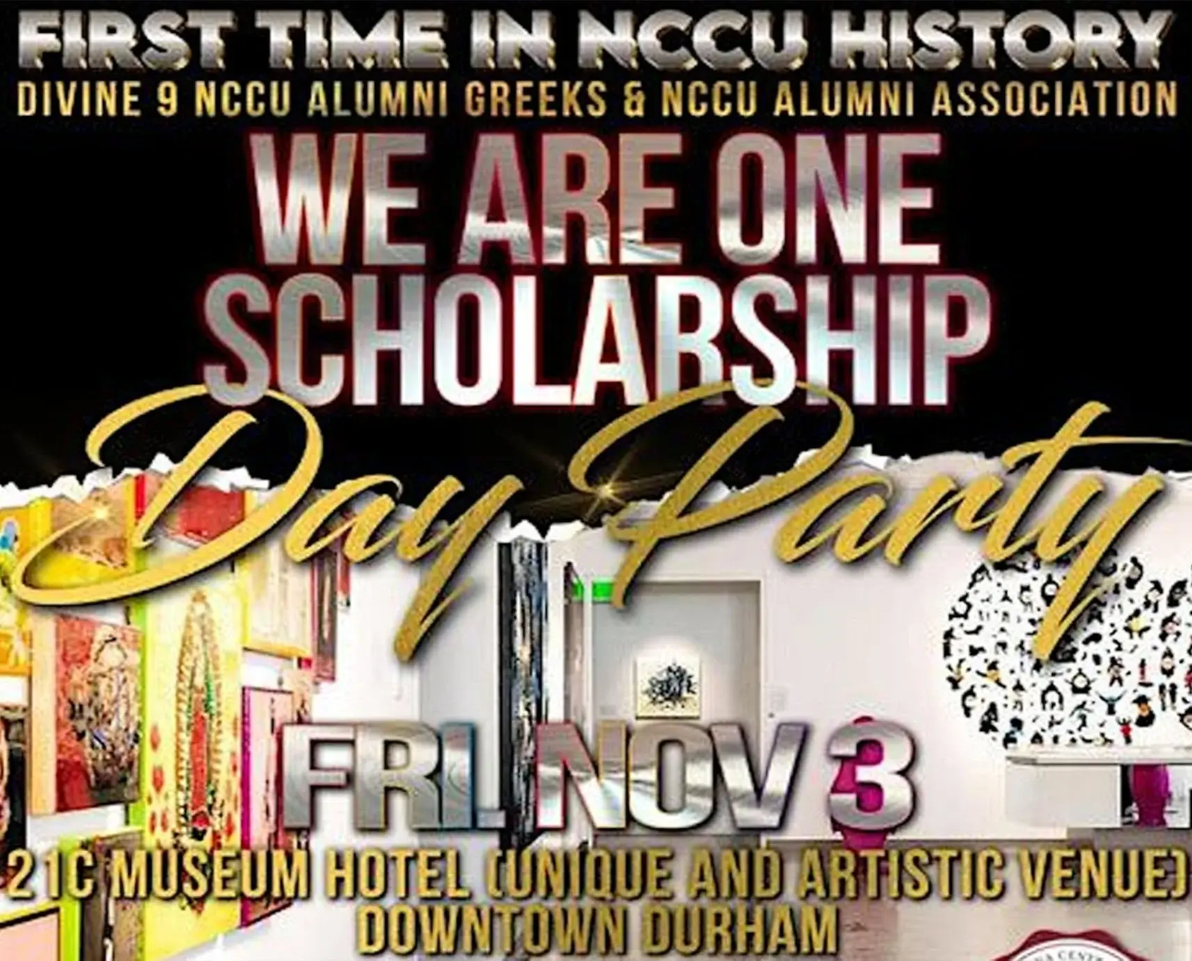 NCCU Divine 9 & NCCU Alumni "We Are One" Scholarship Day Party